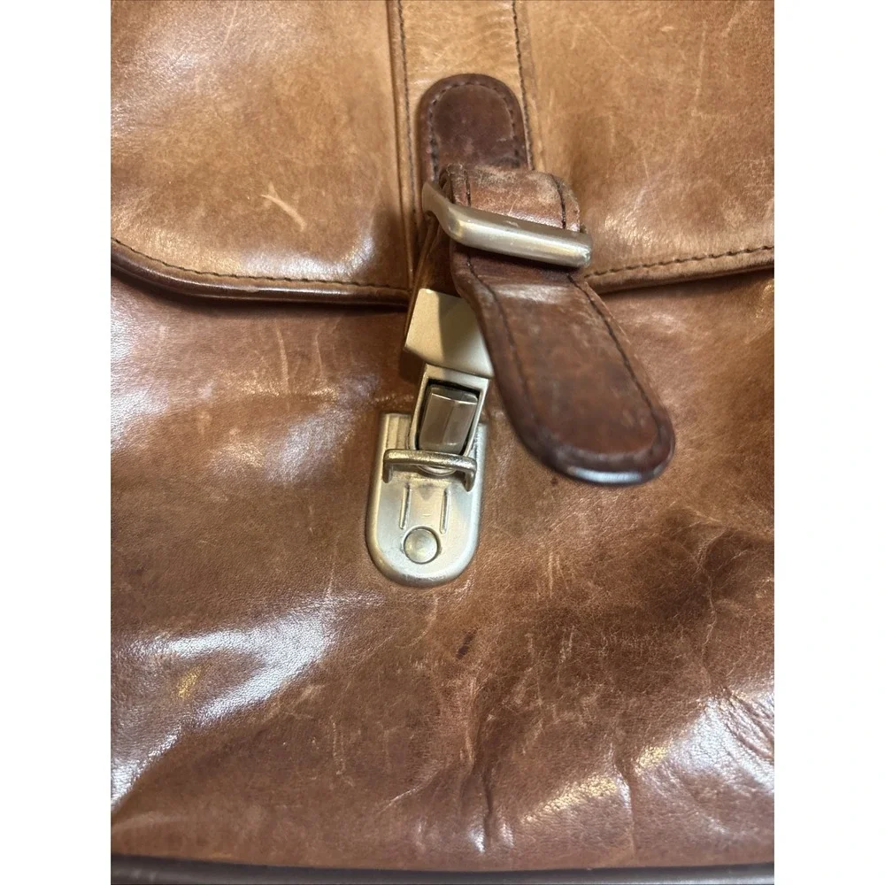 Vintage Samsonite Leather Distressed Computer Laptop Bag Business Casual